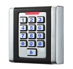 Controler de acces stand-alone cu tastatura iluminata si cititor RFID MF 13.56MHz, anti-vandal, rezistent la apa si praf K6MF-W