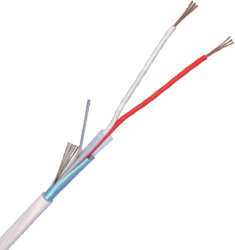 Cablu de alarma 2 fire ecranate, cupru integral
