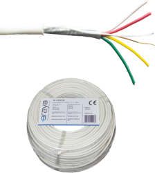 Cablu de alarma 4 fire ecranate, cupru integral