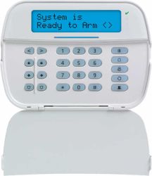 Tastatura LCD alfanumerica SERIA NEO - DSC , cablata, 128 zone, cititor proximitate, pentru alarme antiefractie,  HS2LCDPEE3