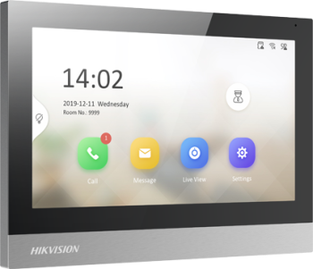 Monitor videointerfon TCP/IP, TFT 7 inch touch screen, Wi-Fi, PoE, Alarma IN