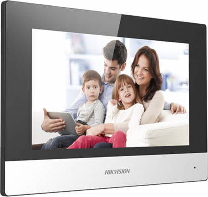 Monitor videointerfon Touch Screen TFT LCD 7 inch, conectare 2 fire, Wifi - HIKVISION