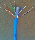 Cablu UTP cat 6 de interior 8 fire x  0,56 mm grosime 