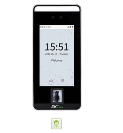 Terminal de control acces și pontaj cu identificare facială, palmă și amprente, cititor RFID MF 13.56MHz VL-SPEEDFACE-V5L-P-2-W