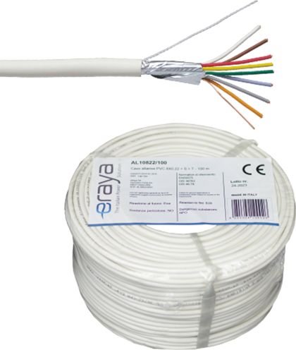 Cablu de alarma 8 fire ecranate, cupru integral