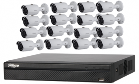 Kit de supraveghere video cu 16 camere + NVR GRATUIT,KIT IP 3MP 16x