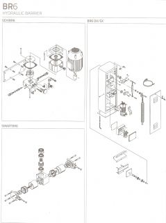 Set rulmenti mecanism pentru Bariera Telcoma BR6, model RALBSF3G