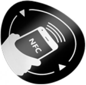 Eticheta NFC autoadeziva, rotunda Cip NXP NTAG213