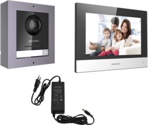 Kit videointerfon pentru vila Hikvision DS-KD8003-IME1 DS-KH6320-WTE1