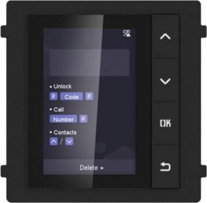 Modul afisaj LCD TFT pentru Interfon modular - HIKVISION DS-KD-DIS
