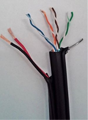 Cablu  FTP + 2 x 1.5 mm2 ( Litat )  cu sufa