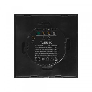 Intrerupator Smart cu Touch WiFi + RF 433 Sonoff T3 EU TX, 1 canal