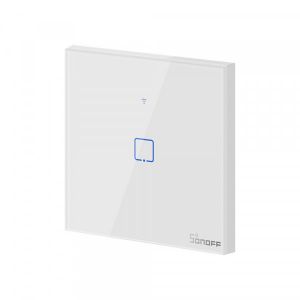 Intrerupator Smart cu Touch Wifi + RF 433 Sonoff T1 EU TX, 1 canal
