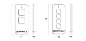 Telecomanda pentru automatizari porti Comunello cu 4 canale Victor-4RC