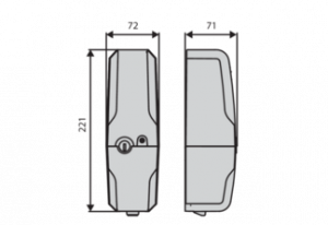 Yala electromagnetica pentru extra blocare poarta automata EBP BT A 230V