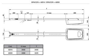  KIT AUTOMATIZARE DEA PENTRU USI DE GARAJ SECTIONALE DE PANA LA 11 mp, 24V, 800 N