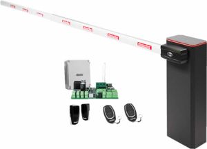 Kit bariera Motorline pentru acces auto de pana la 4 m, cu montaj pe stanga sau dreapta TURBO-4-KIT