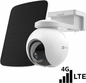 Camera de supraveghere IP Pan&Tilt conectivitate 4G, baterie 10.400 mAh, rezolutie 2K, Audio bidirectional, GPS, SDcard, Panou Solar - EZVIZ CS-EB8-4G-2K-PS(kit)  