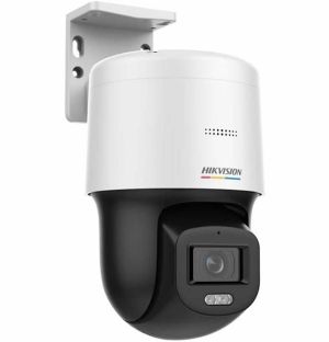 Camera de supraveghere video IP PT 4MP cu lumina alba 30M si lentila fixa Hikvision  DS-2DE2C400SCG-E F1