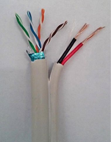  Cablu  FTP    +   2 x 1.5 mm2 ( Litat )  - este cablu FTP + cablu Alimentare