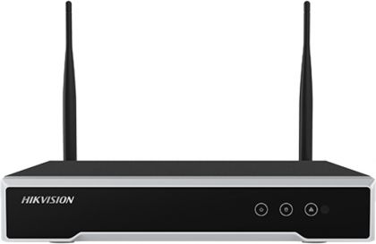 NVR Wi-Fi 4 canale 4MP pentru sisteme de supraveghere video - HIKVISION DS-7104NI-K1-WM