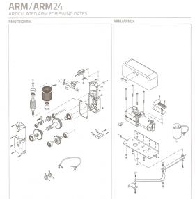 Mecanism Actuator ARM24 Telcoma RMOTRIDARM24