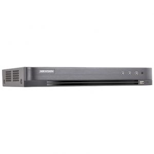 DVR AcuSense 16 ch. pentru sisteme de supraveghere video 8MP, tehnologie PoC, Alarma 4IN/1OUT - HIKVISION iDS-7216HUHI-M2-P