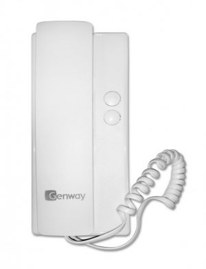 Post interior de interfon audio Genway, tip telefon cu buton ON/OFF WL-03NIFC