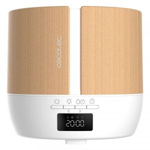 Difuzor aroma cu Ultrasunete Smart Cecotec PureAroma 550 Connected, control din Smartphone, 7 culori LED, boxa incorporata - Stejar