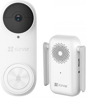 Kit sonerie video EZVIZ, conexiune Wi-Fi, rezolutie 3k cu accumulator 5200mAh, PIR