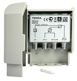Sumator de catarg Terra DC015L (VHFI/II+FM-VHFIII-UHF)